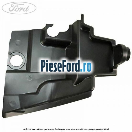 Deflector aer radiator apa stanga Ford Ranger 2012-2015 2.2 TDCi 125 cp ENQW, GBVAJQW diesel