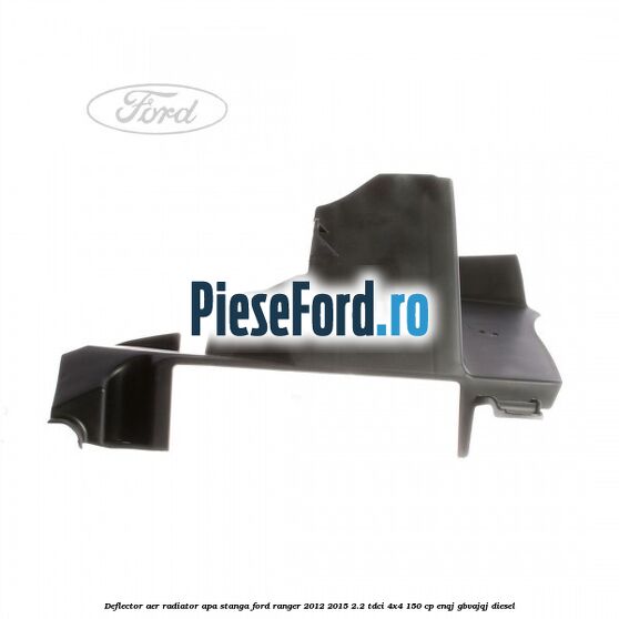 Deflector aer radiator apa stanga Ford Ranger 2012-2015 2.2 TDCi 4x4 150 cp ENQJ, GBVAJQJ diesel