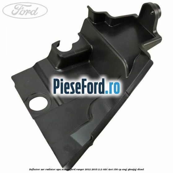 Deflector aer radiator apa stanga Ford Ranger 2012-2015 2.2 TDCi 4x4 150 cp ENQJ, GBVAJQJ diesel