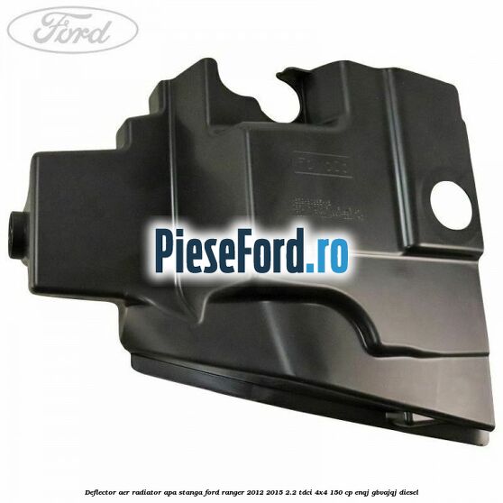 Deflector aer radiator apa stanga Ford Ranger 2012-2015 2.2 TDCi 4x4 150 cp ENQJ, GBVAJQJ diesel
