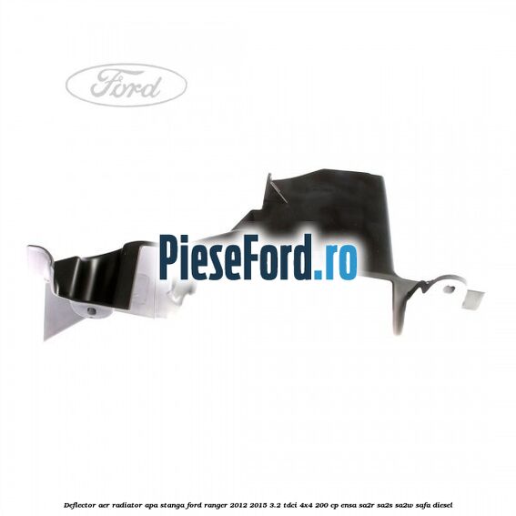 Deflector aer radiator apa stanga Ford Ranger 2012-2015 3.2 TDCi 4x4 200 cp ENSA, SA2R, SA2S, SA2W, SAFA diesel
