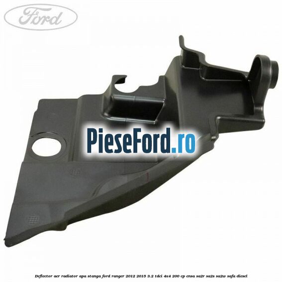 Deflector aer radiator apa stanga Ford Ranger 2012-2015 3.2 TDCi 4x4 200 cp Deflector aer radiator apa stanga Ford Ranger 2012-2015 3.2 TDCi 4x4 200 cp ENSA, SA2R, SA2S, SA2W, SAFA diesel