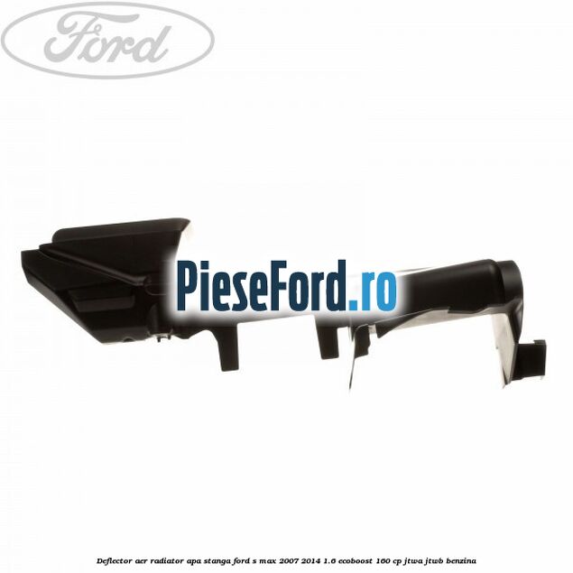 Deflector aer radiator apa stanga Ford S-Max 2007-2014 1.6 EcoBoost 160 cp JTWA, JTWB benzina