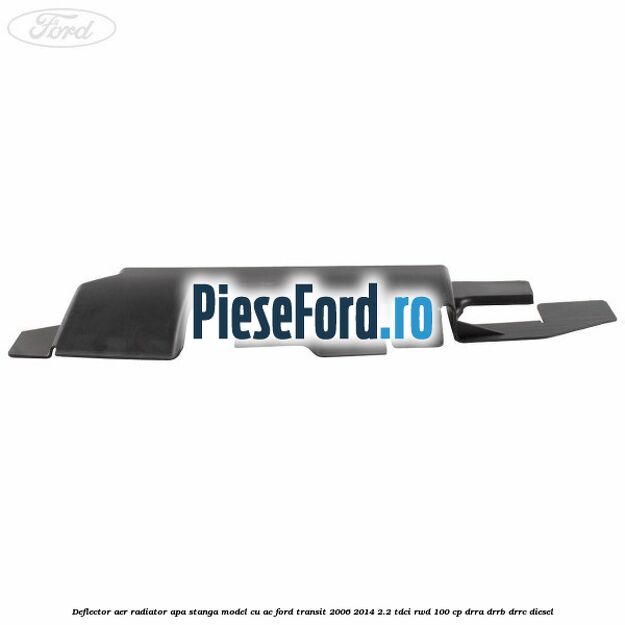 Deflector aer radiator apa stanga model cu AC Ford Transit 2006-2014 2.2 TDCi RWD 100 cp DRRA, DRRB, DRRC diesel
