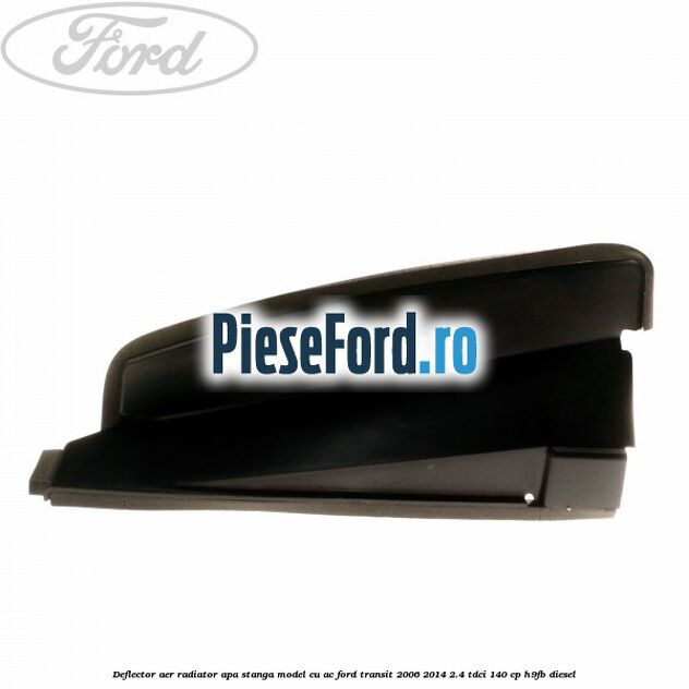 Deflector aer radiator apa stanga model cu AC Ford Transit 2006-2014 2.4 TDCi 140 cp H9FB diesel