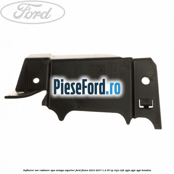 Deflector aer radiator apa stanga superior Ford Fiesta 2013-2017 1.4 97 cp RTJA, RTJB, SPJA, SPJC, SPJE benzina