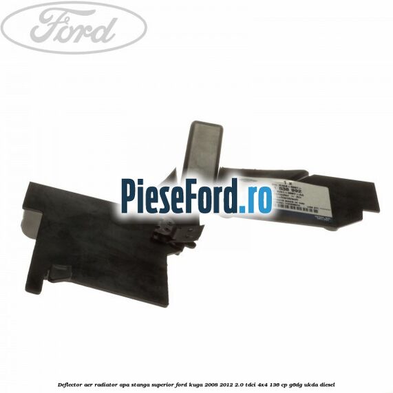 Deflector aer radiator apa stanga superior Ford Kuga 2008-2012 2.0 TDCi 4x4 136 cp G6DG, UKDA diesel