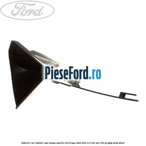 Deflector aer radiator apa stanga superior Ford Kuga 2008-2012 2.0 TDCi 4x4 136 cp G6DG, UKDA diesel