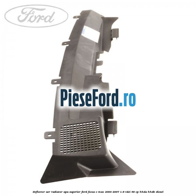 Deflector aer radiator apa, superior Ford Focus C-Max 2003-2007 1.6 TDCi 90 cp HHDA, HHDB diesel