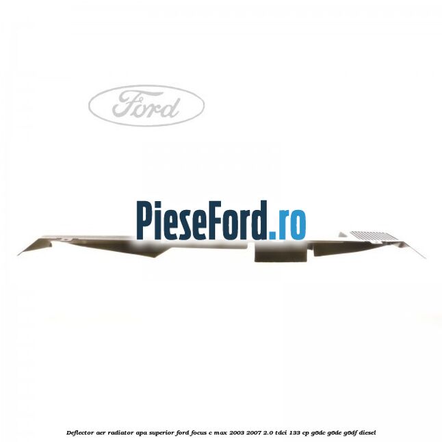 Deflector aer radiator apa, superior Ford Focus C-Max 2003-2007 2.0 TDCi 133 cp G6DC, G6DE, G6DF diesel