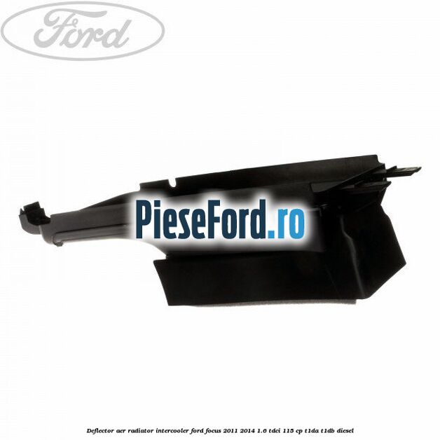 Deflector aer radiator intercooler Ford Focus 2011-2014 1.6 TDCi 115 cp T1DA, T1DB diesel