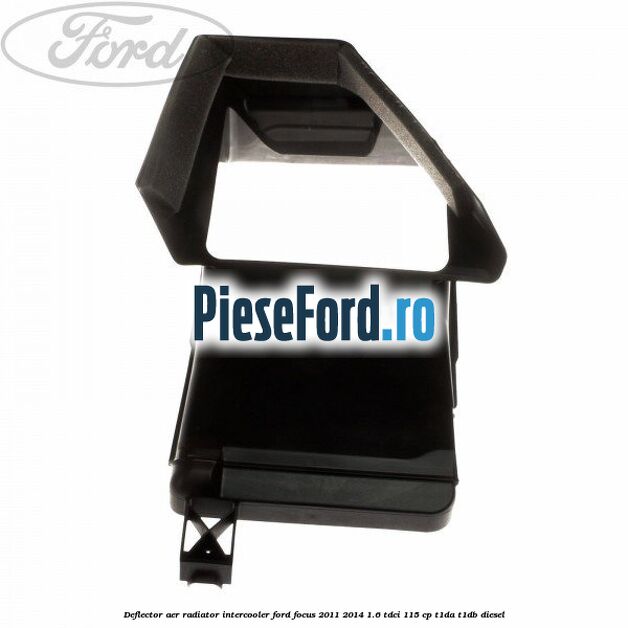 Deflector aer radiator intercooler Ford Focus 2011-2014 1.6 TDCi 115 cp T1DA, T1DB diesel