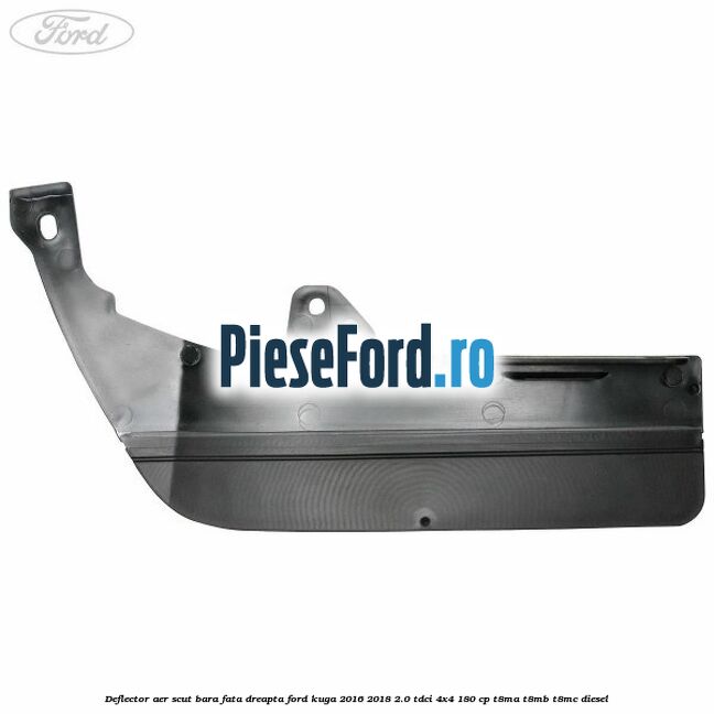 Deflector aer scut bara fata dreapta Ford Kuga 2016-2018 2.0 TDCi 4x4 180 cp T8MA, T8MB, T8MC diesel