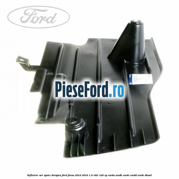 Deflector aer spate dreapta Ford Focus 2014-2018 1.5 TDCi 120 cp XWDA, XWDB, XWDC, XWDD, XWDE diesel