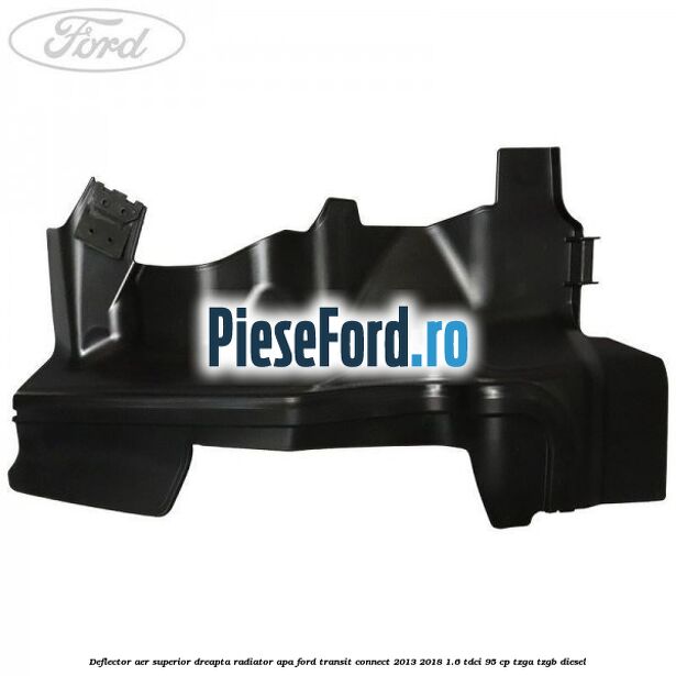 Deflector aer superior dreapta radiator apa Ford Transit Connect 2013-2018 1.6 TDCi 95 cp TZGA, TZGB diesel