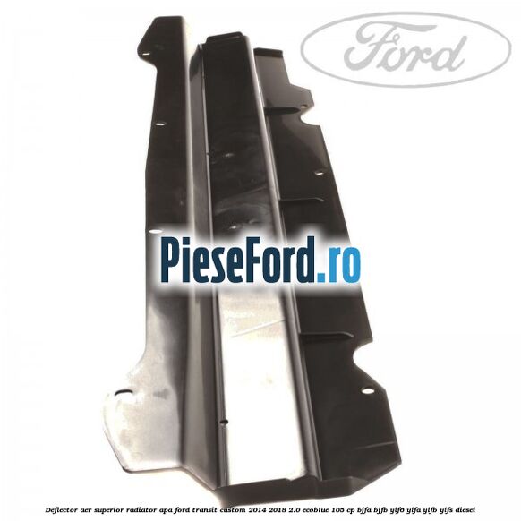 Deflector aer superior radiator apa Ford Transit Custom 2014-2018 2.0 EcoBlue 105 cp BJFA, BJFB, YLF6, YLFA, YLFB, YLFS diesel