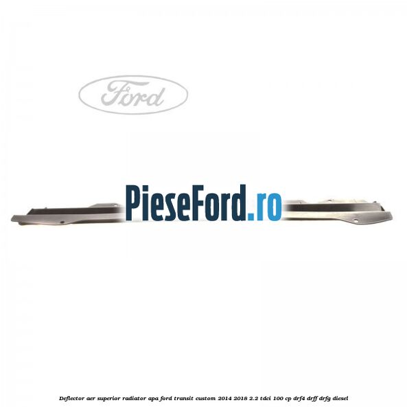 Deflector aer superior radiator apa Ford Transit Custom 2014-2018 2.2 TDCi 100 cp DRF4, DRFF, DRFG diesel