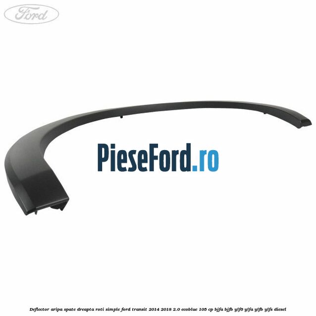 Deflector aripa spate dreapta roti simple Ford Transit 2014-2018 2.0 EcoBlue 105 cp Deflector aripa spate dreapta roti simple Ford Transit 2014-2018 2.0 EcoBlue 105 cp BJFA, BJFB, YLF6, YLFA, YLFB, YLFS diesel