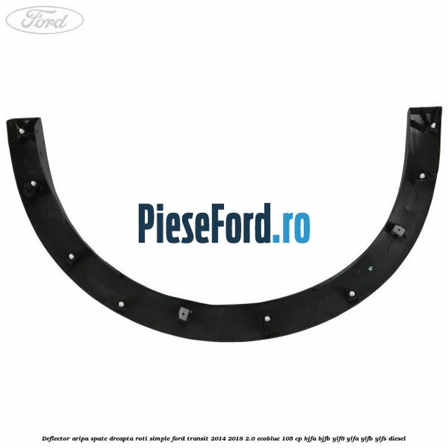 Deflector aripa spate dreapta roti simple Ford Transit 2014-2018 2.0 EcoBlue 105 cp Deflector aripa spate dreapta roti simple Ford Transit 2014-2018 2.0 EcoBlue 105 cp BJFA, BJFB, YLF6, YLFA, YLFB, YLFS diesel