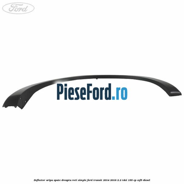 Deflector aripa spate dreapta roti simple Ford Transit 2014-2018 2.2 TDCi 155 cp CVF5 diesel