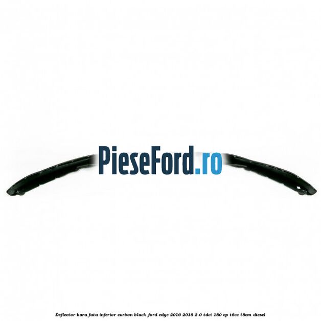 Deflector bara fata inferior carbon black Ford Edge 2016-2018 2.0 TDCi 180 cp T8CC, T8CM diesel