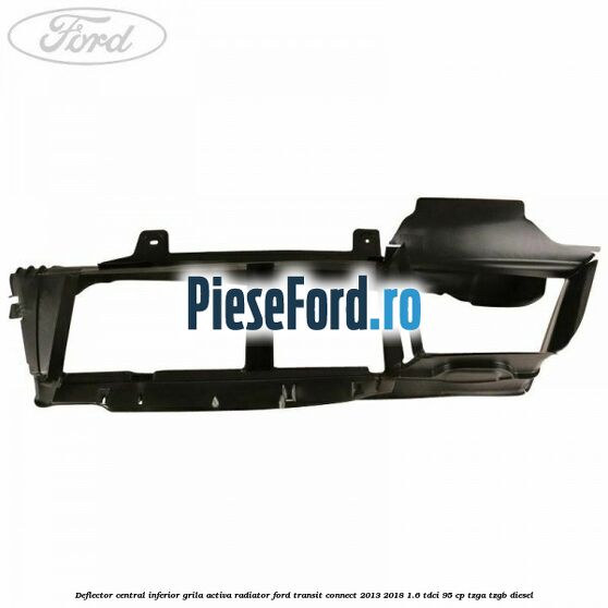 Deflector central inferior grila activa radiator Ford Transit Connect 2013-2018 1.6 TDCi 95 cp TZGA, TZGB diesel