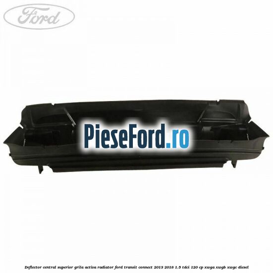 Deflector central superior grila activa radiator Ford Transit Connect 2013-2018 1.5 TDCi 120 cp XWGA, XWGB, XWGC diesel
