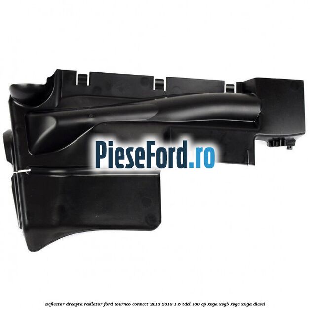 Deflector dreapta radiator Ford Tourneo Connect 2013-2018 1.5 TDCi 100 cp XVGA, XVGB, XVGC, XXGA diesel
