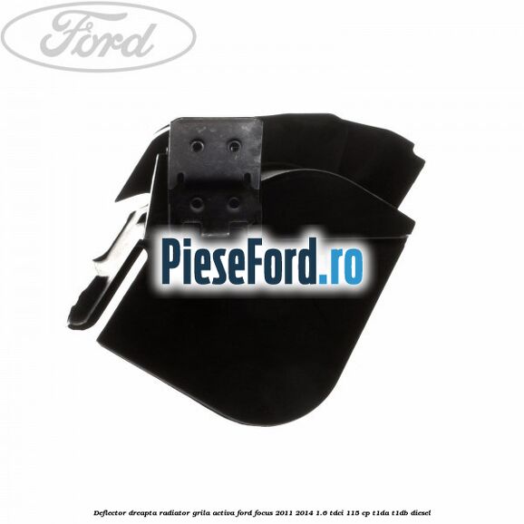 Deflector dreapta radiator grila activa Ford Focus 2011-2014 1.6 TDCi 115 cp T1DA, T1DB diesel