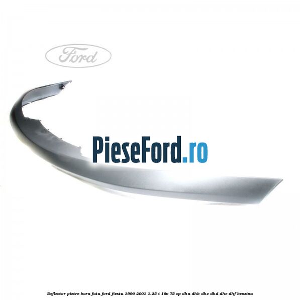 Deflector pietre bara fata Ford Fiesta 1996-2001 1.25 i 16V 75 cp DHA, DHB, DHC, DHD, DHE, DHF benzina