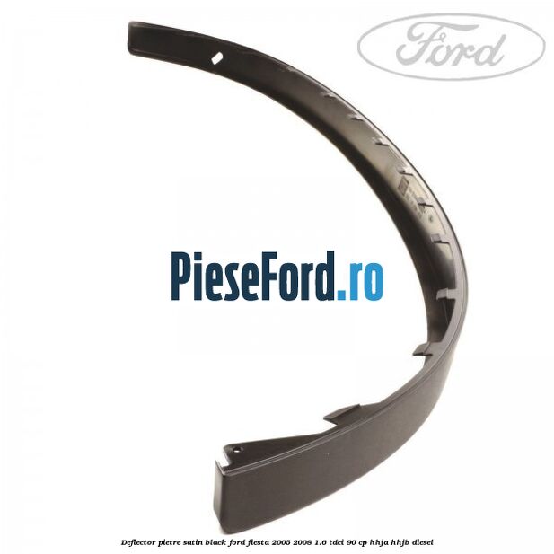 Deflector pietre satin black Ford Fiesta 2005-2008 1.6 TDCi 90 cp HHJA, HHJB diesel