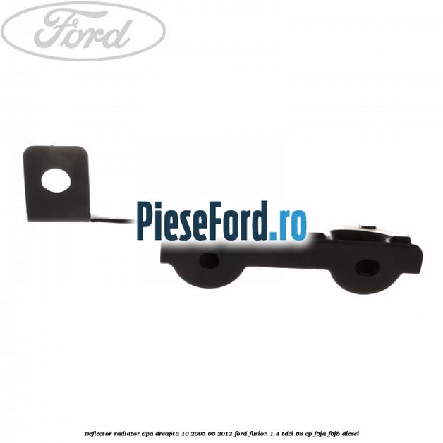 Deflector radiator apa dreapta 10/2005-06/2012 Ford Fusion 1.4 TDCi 68 cp F6JA, F6JB diesel