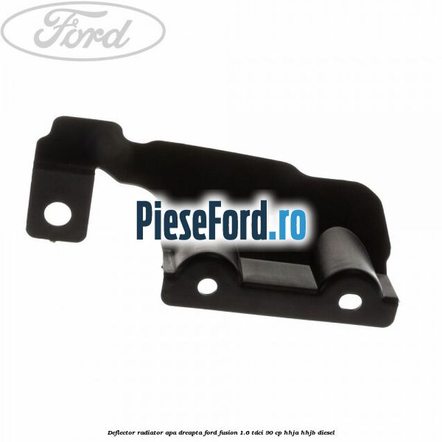 Deflector radiator apa dreapta Ford Fusion 1.6 TDCi 90 cp HHJA, HHJB diesel