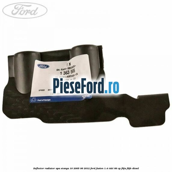 Deflector radiator apa stanga 10/2005-06/2012 Ford Fusion 1.4 TDCi 68 cp Deflector radiator apa stanga 10/2005-06/2012 Ford Fusion 1.4 TDCi 68 cp F6JA, F6JB diesel
