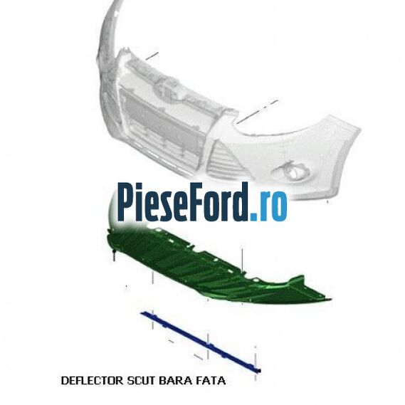 Deflector scut bara fata Ford Focus 2011-2014 2.0 TDCi 115 cp TYDA diesel