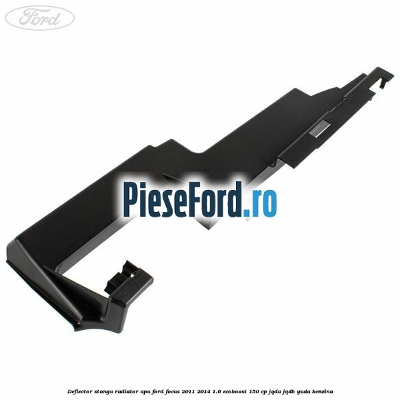 Deflector stanga radiator apa Ford Focus 2011-2014 1.6 EcoBoost 150 cp JQDA, JQDB, YUDA benzina