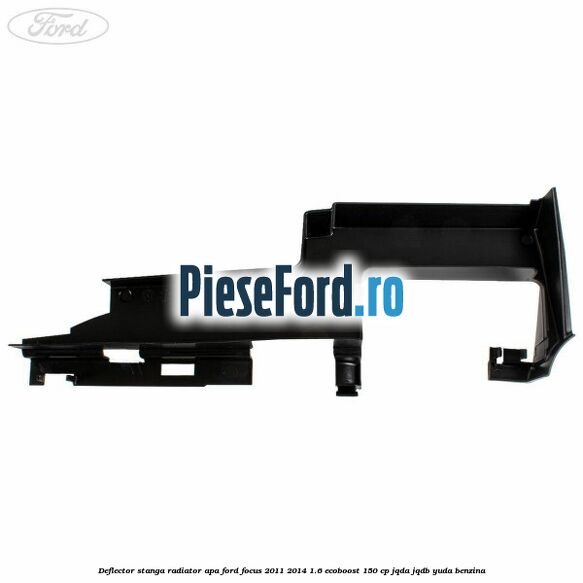 Deflector stanga radiator apa Ford Focus 2011-2014 1.6 EcoBoost 150 cp JQDA, JQDB, YUDA benzina
