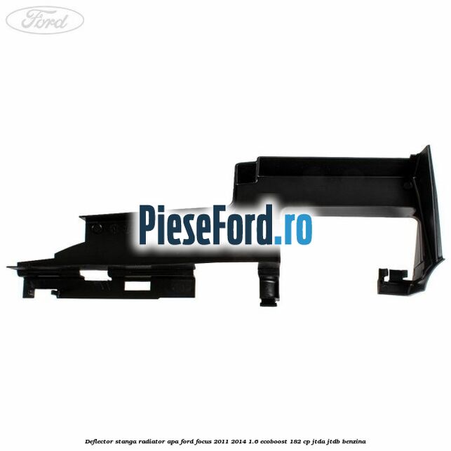 Deflector stanga radiator apa Ford Focus 2011-2014 1.6 EcoBoost 182 cp Deflector stanga radiator apa Ford Focus 2011-2014 1.6 EcoBoost 182 cp JTDA, JTDB benzina