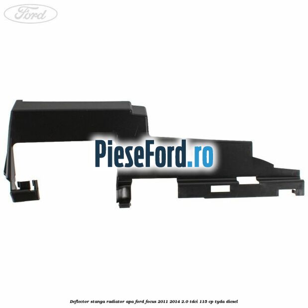 Deflector stanga radiator apa Ford Focus 2011-2014 2.0 TDCi 115 cp Deflector stanga radiator apa Ford Focus 2011-2014 2.0 TDCi 115 cp TYDA diesel