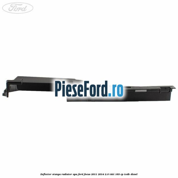Deflector stanga radiator apa Ford Focus 2011-2014 2.0 TDCi 163 cp TXDB diesel
