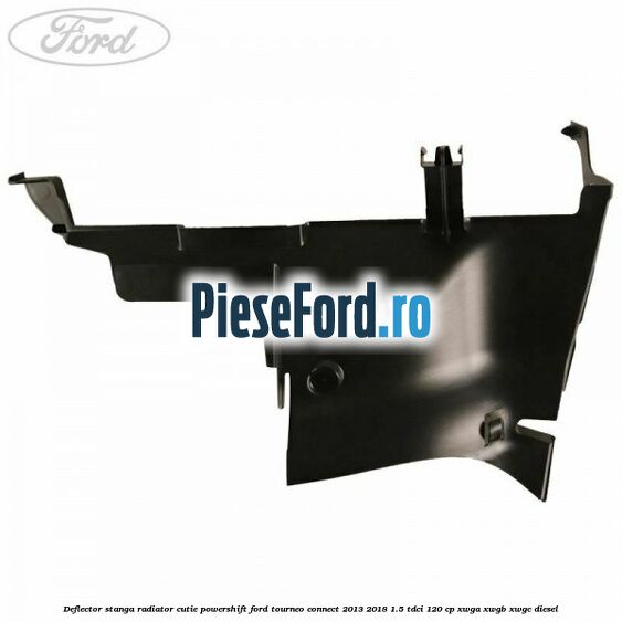Deflector stanga radiator, cutie Powershift Ford Tourneo Connect 2013-2018 1.5 TDCi 120 cp Deflector stanga radiator, cutie Powershift Ford Tourneo Connect 2013-2018 1.5 TDCi 120 cp XWGA, XWGB, XWGC diesel