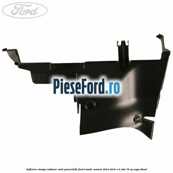 Deflector stanga radiator, cutie Powershift Ford Transit Connect 2013-2018 1.5 TDCi 75 cp XUGA diesel