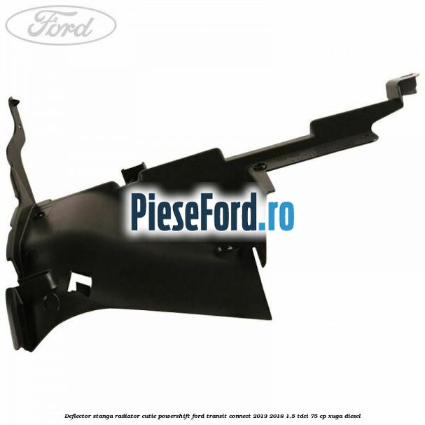 Deflector stanga radiator, cutie Powershift Ford Transit Connect 2013-2018 1.5 TDCi 75 cp XUGA diesel