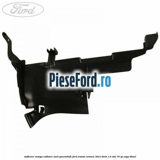 Deflector stanga radiator, cutie Powershift Ford Transit Connect 2013-2018 1.5 TDCi 75 cp XUGA diesel