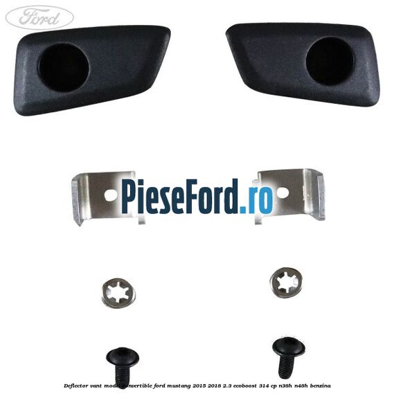 Deflector vant, model Convertible Ford Mustang 2015-2018 2.3 EcoBoost 314 cp N38H, N48H benzina