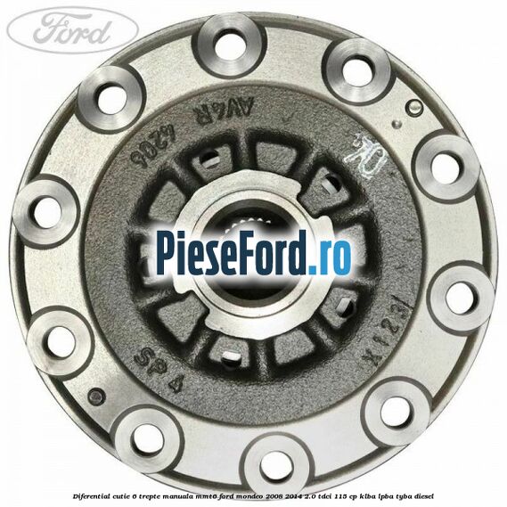 Diferential cutie 6 trepte manuala MMT6 Ford Mondeo 2008-2014 2.0 TDCi 115 cp KLBA, LPBA, TYBA diesel