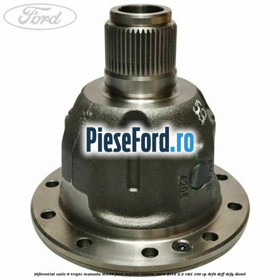 Diferential cutie 6 trepte manuala MMT6 Ford Tourneo Custom 2014-2018 2.2 TDCi 100 cp Diferential cutie 6 trepte manuala MMT6 Ford Tourneo Custom 2014-2018 2.2 TDCi 100 cp DRF4, DRFF, DRFG diesel