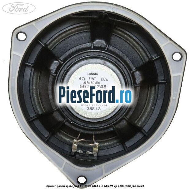 Difuzor panou spate Ford Ka 2009-2016 1.3 TDCi 75 cp 169A1000, FD4 diesel