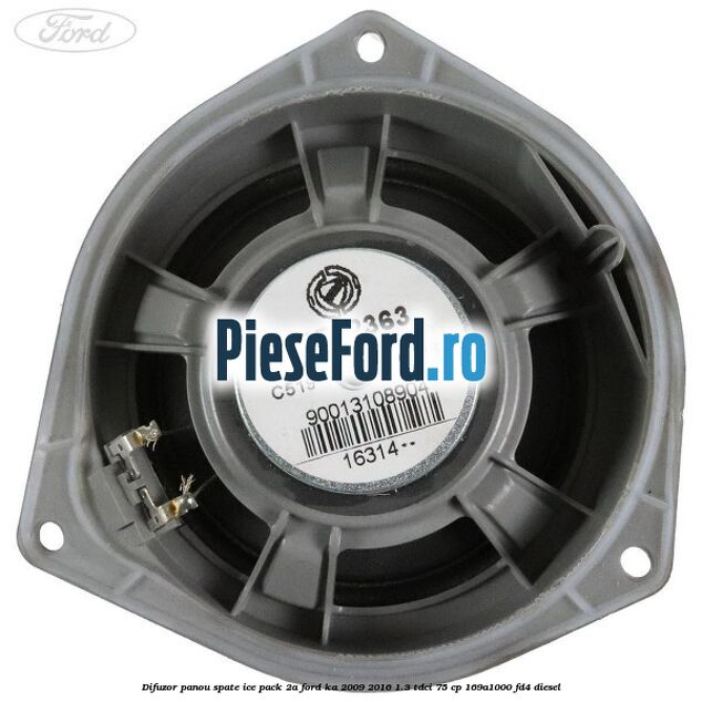 Difuzor panou spate Ice Pack 2A Ford Ka 2009-2016 1.3 TDCi 75 cp 169A1000, FD4 diesel