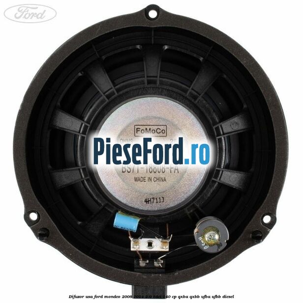 Difuzor usa Ford Mondeo 2008-2014 2.0 TDCi 140 cp QXBA, QXBB, UFBA, UFBB diesel